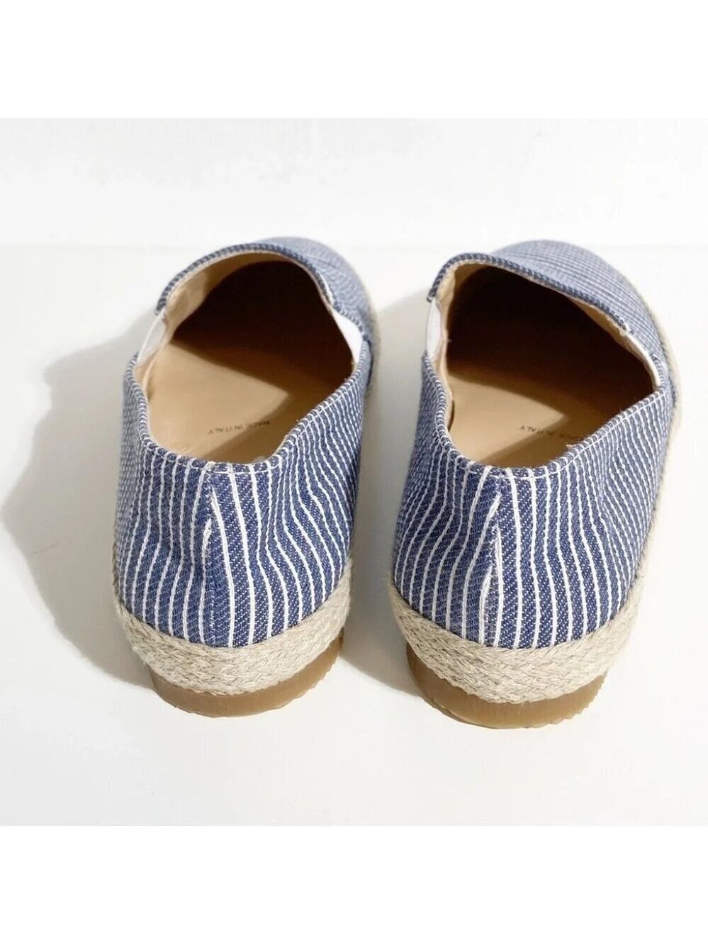 New Ron White Delilah Espadrille Loafer in Denim Stripe size 36 - Picture 5 of 6